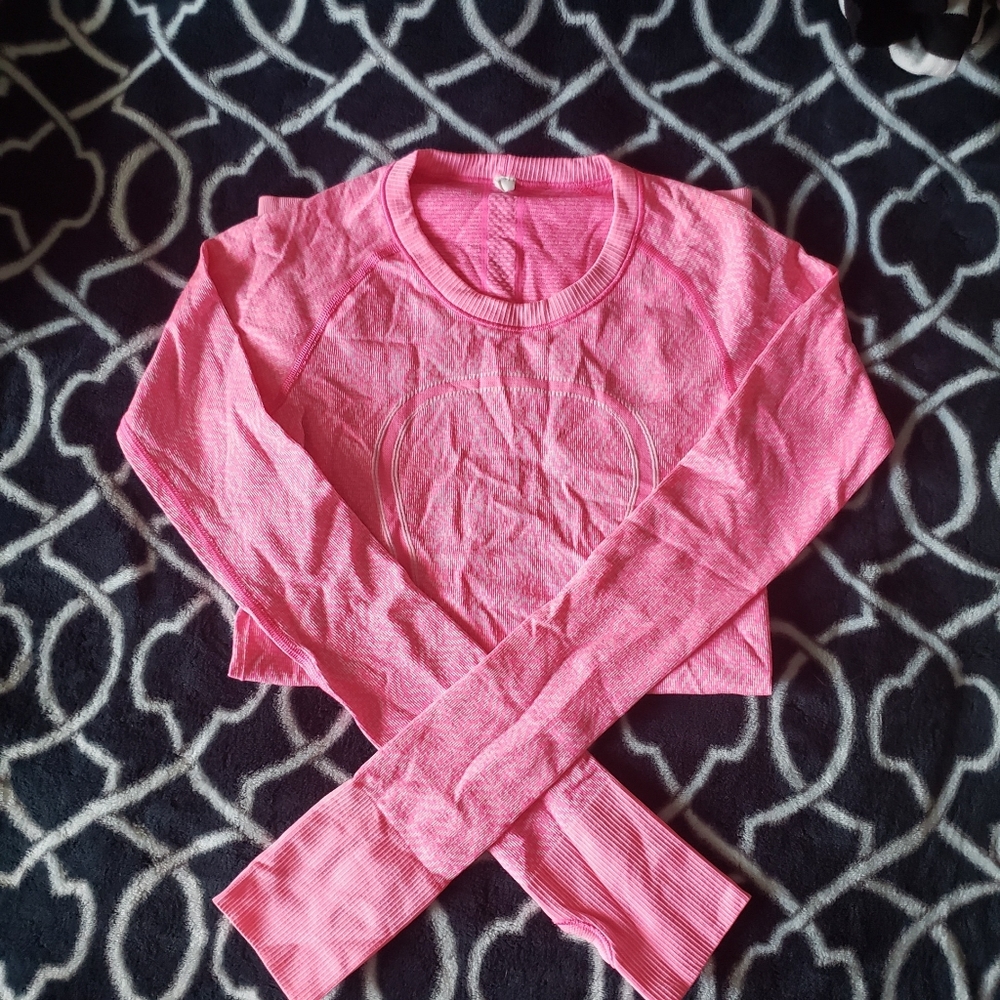 Lululemon Pink Longseeve Workout Shirt